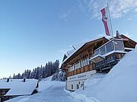 Kreithütte Rosenalm im Winter in der Zillertal Arena